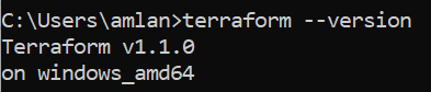 correct version of Terraform