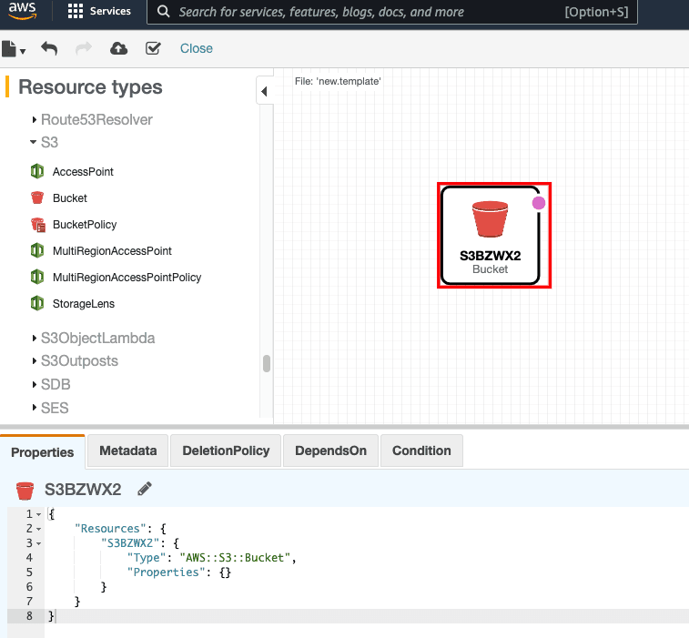 aws cloudformation template