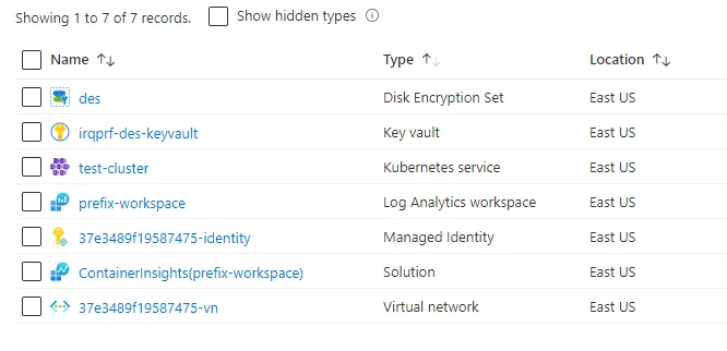 terraform aks azure portal