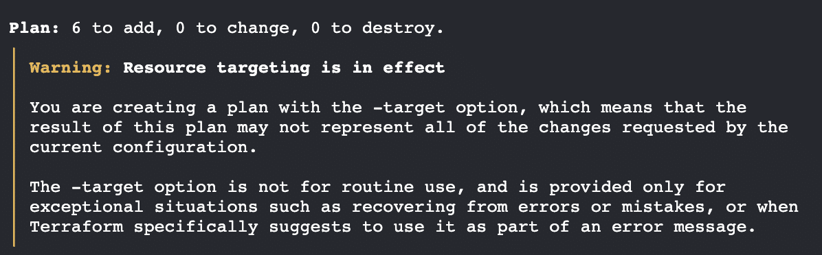 targeted replans output