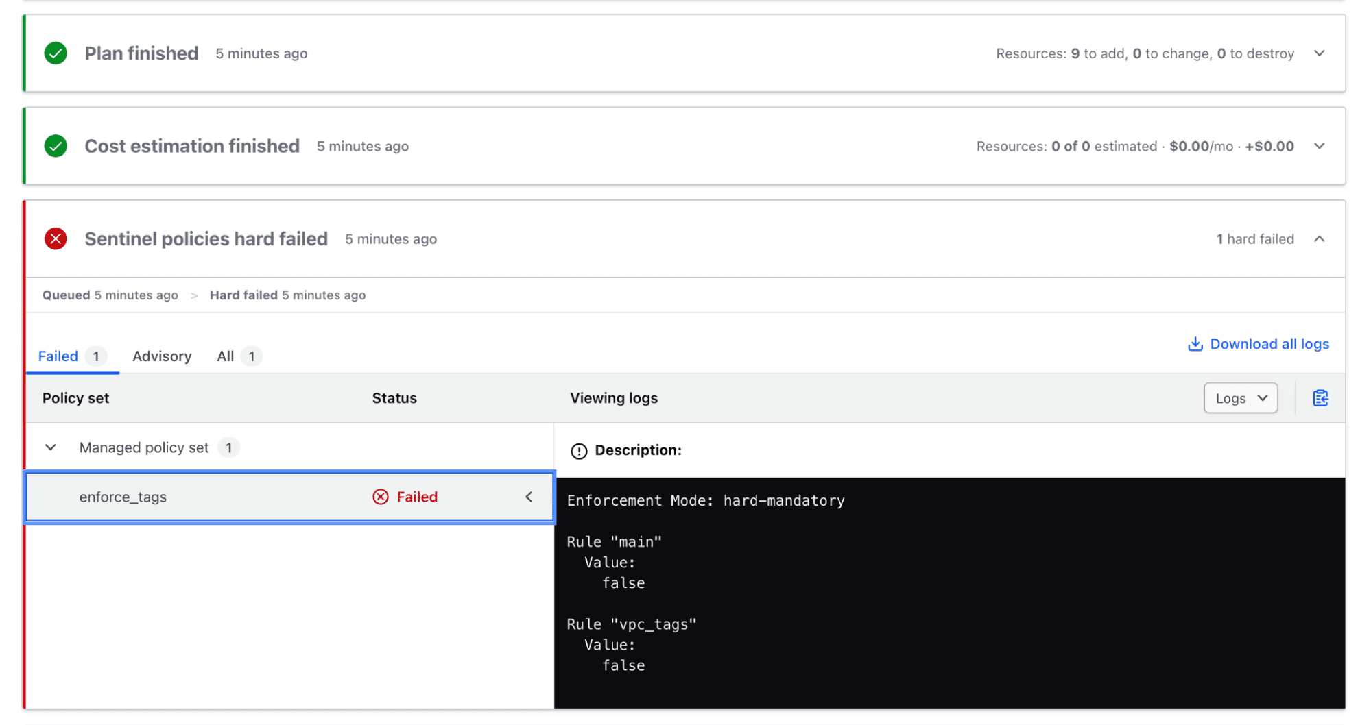 terraform cloud error