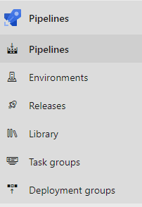 azure devops pipeline menu