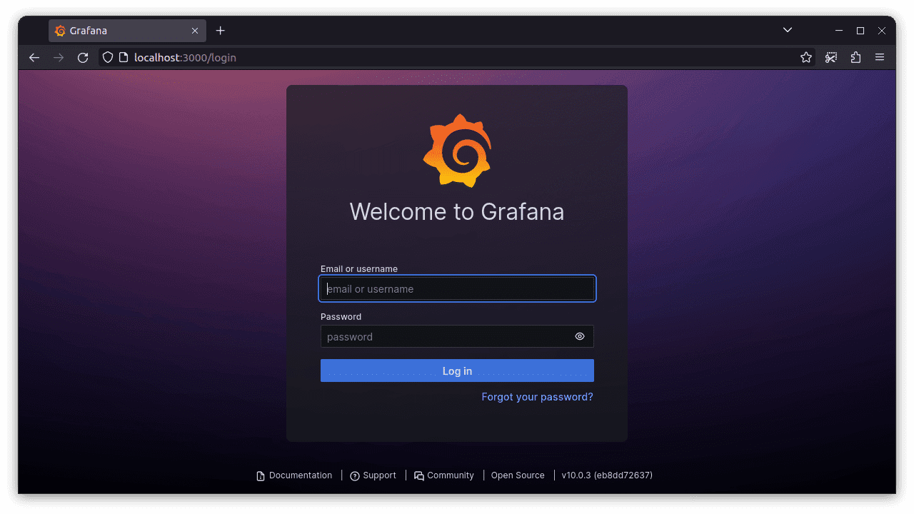 docker compose grafana