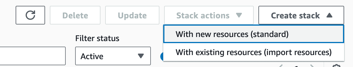 aws cloudformation gui