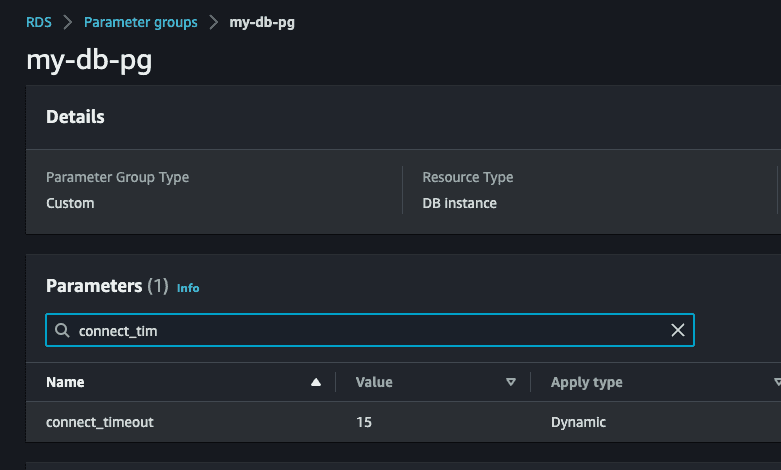 terraform rds option group