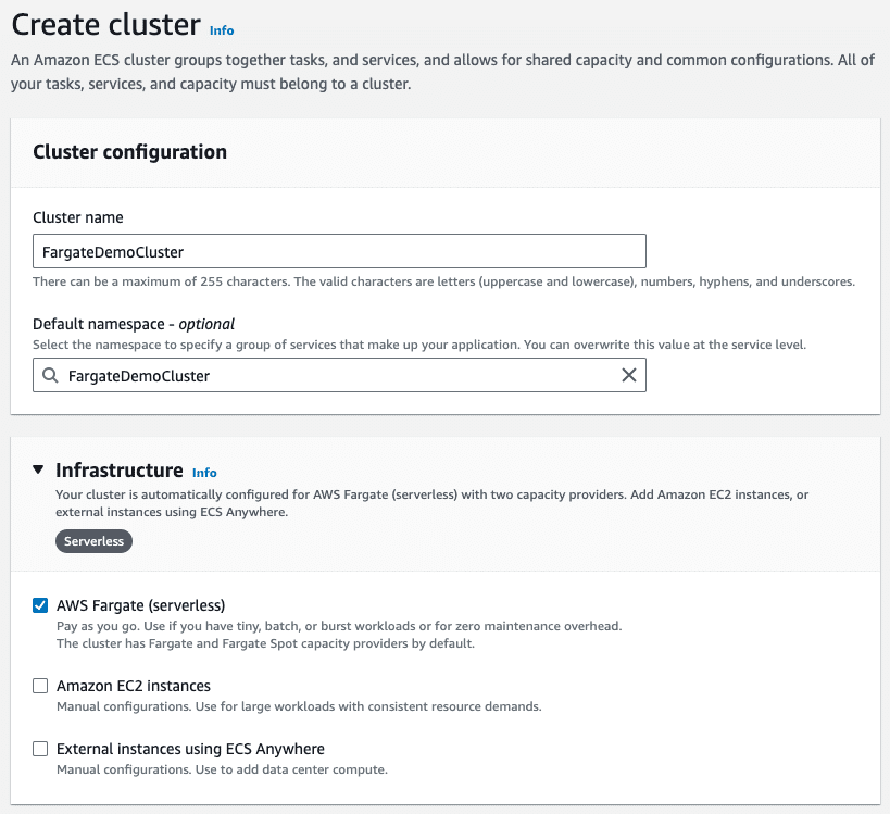 aws fargate ecs