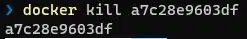docker kill