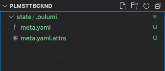 pulumi state metadata