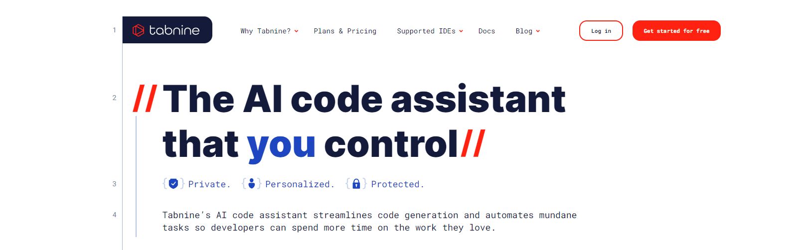ai coding tools tabnine