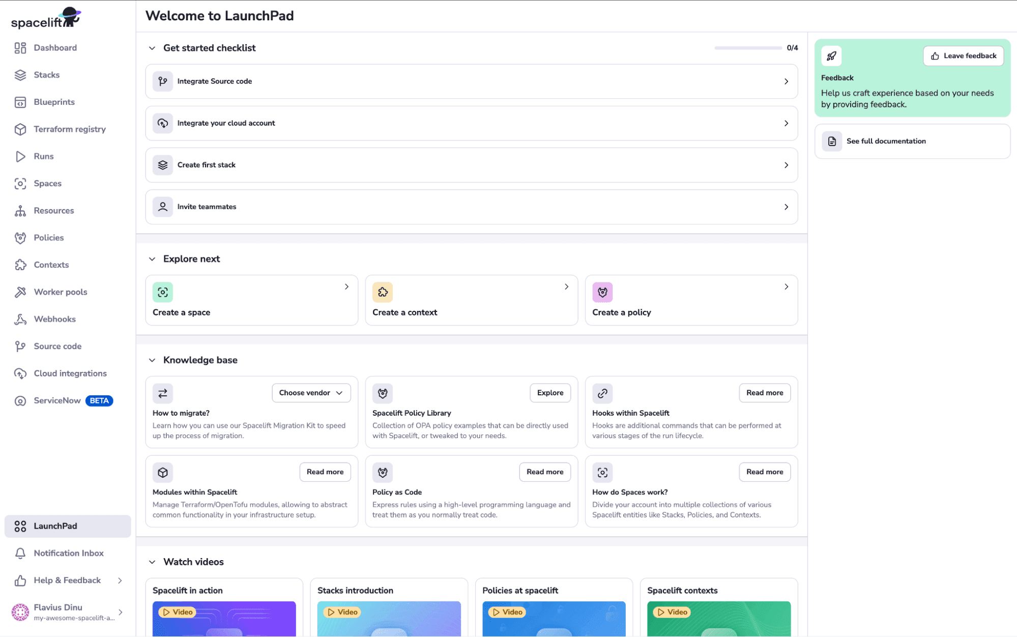 what is spacelift - launchpad