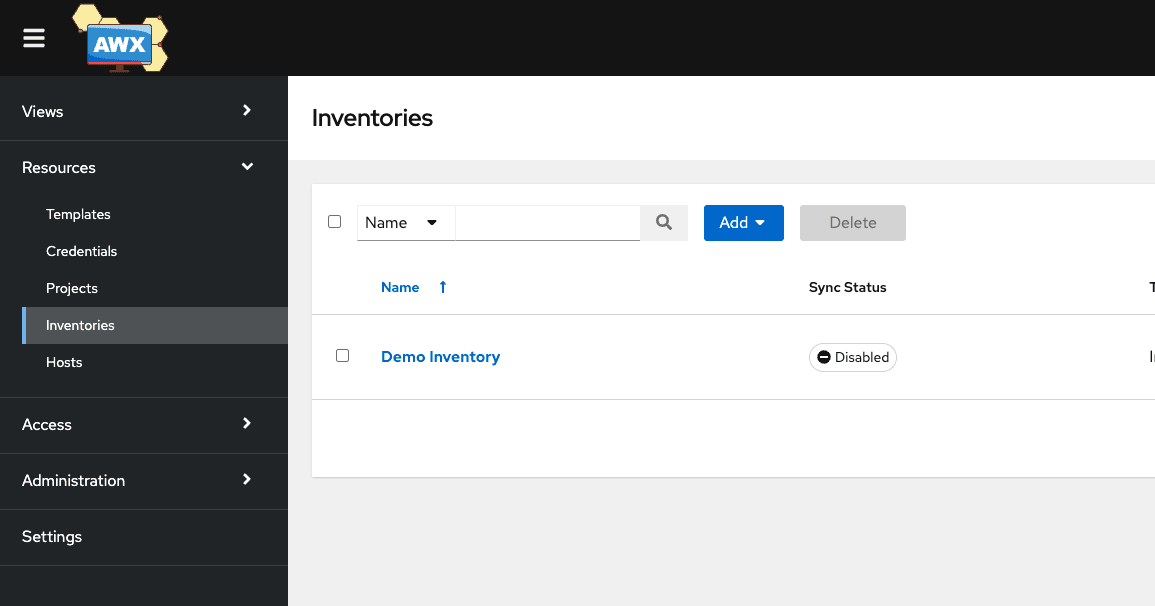 Step 2Create an inventory
