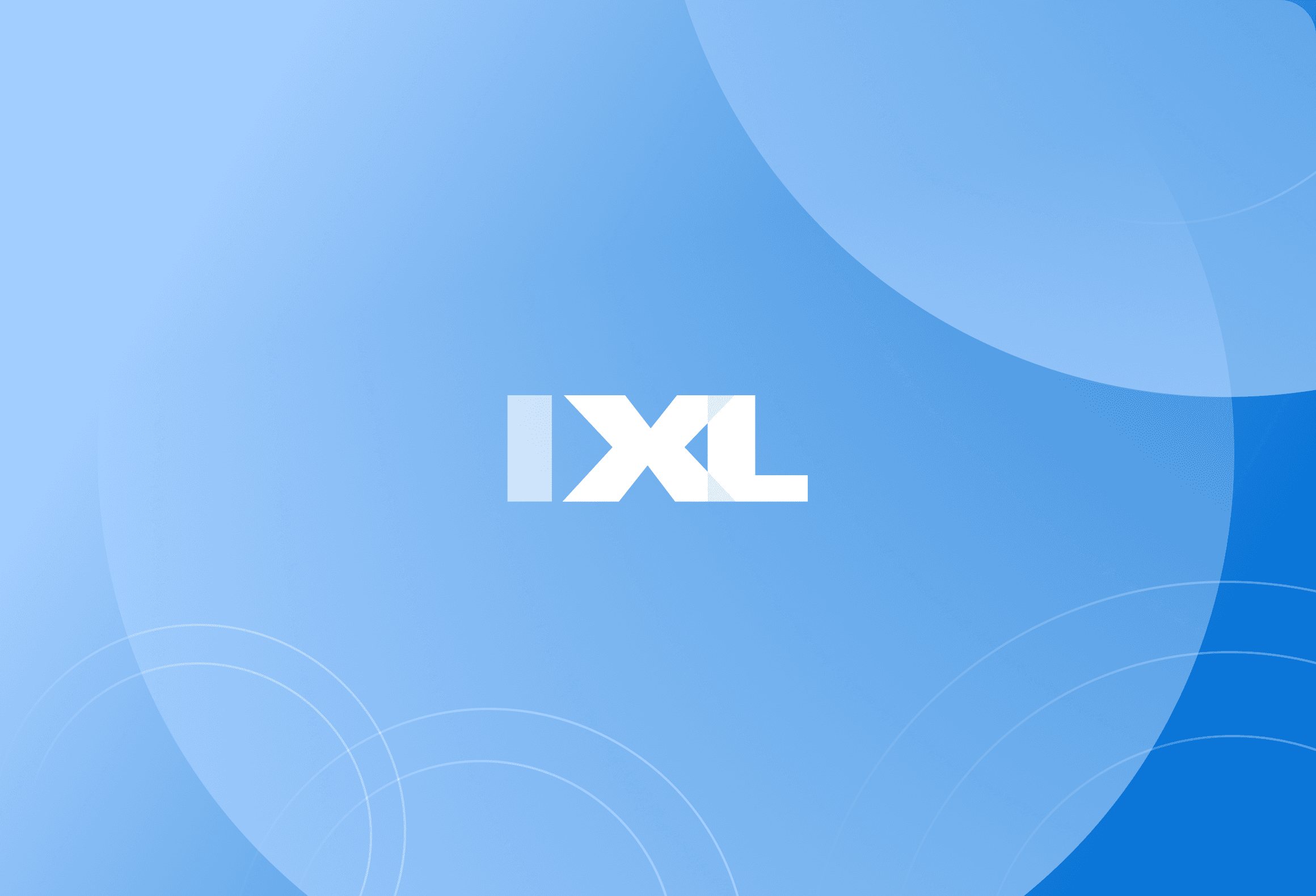 IXL Learning logo on a blue background