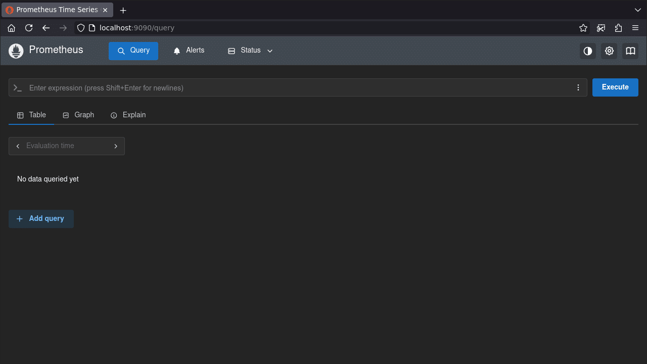 Log in to Prometheus